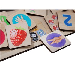 Развивающие деревянные пазлы «Считаем до пяти»