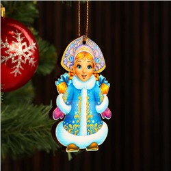 Игрушка на ёлку "Персонаж" Снегурочка, 9,5х7см