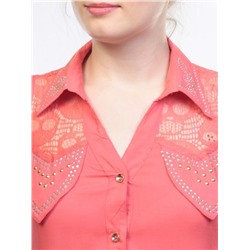 Q874 Туника женская (65% хлопок, 35% полиэстер) размер 44