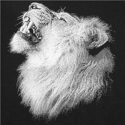 Футболка детская Like a Lion, черная