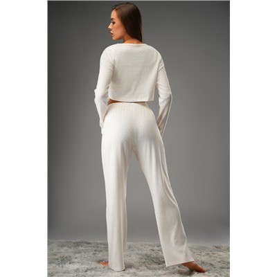 Женская пижама - тройка из ажурного хлопка Happyfox