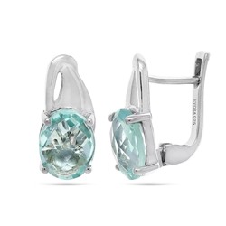 Серьги из серебра топаз, Восторг