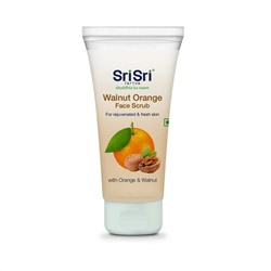 WALNUT ORANGE FACE SCRUB, Sri Sri Tattva (Скраб для лица ГРЕЦКИЙ ОРЕХ И АПЕЛЬСИН, для молодой и свежей кожи, Шри Шри Таттва), 60 г.