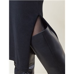 Платье тонкой вязки из хлопка с нейлоном