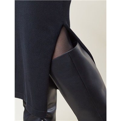 Платье тонкой вязки из хлопка с нейлоном