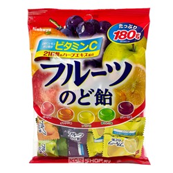 Карамель ассорти 5 фруктовых вкусов Kabaya, Япония, 180 г Акция