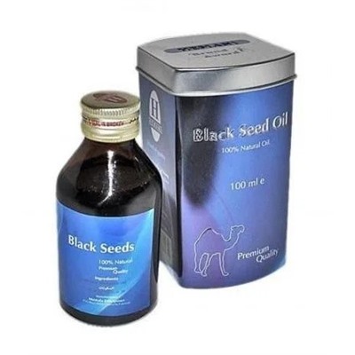 BLACKSEED OIL 100% Natural, Hemani (МАСЛО СЕМЯН ЧЕРНОГО ТМИНА 100% натуральное, ПРЕМИУМ, Хемани), 100 мл.