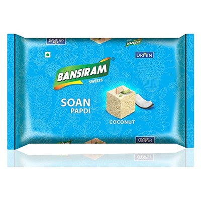 Soan Papdi COCONUT Bansiram Sweets (Соан папди с КОКОСОМ, Бансирам), 250 г.