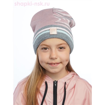 212557-G-W Колпак для девочки флис (52-56)
