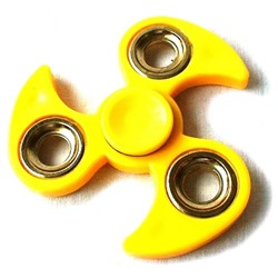 Антистресс Hand Spinner Спиннер Тайфун 8см желтый SH 999838