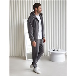 Худи на молнии из премиального футера трехнитки с начесом