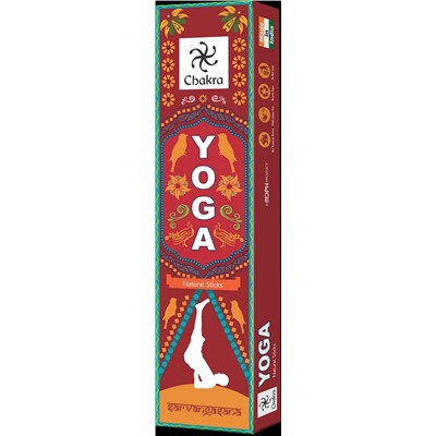 Chakra Yoga SARVANGASANA Natural Sticks, Zed Black (Чакра Йога САРВАНГАСАНА натуральные благовония палочки, Зед Блэк), уп. 15 г.