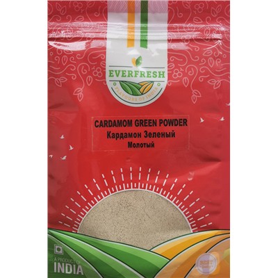 CARDAMOM GREEN POWDER, Everfresh (КАРДАМОН ЗЕЛЁНЫЙ МОЛОТЫЙ, Эверфреш), 50 г.
