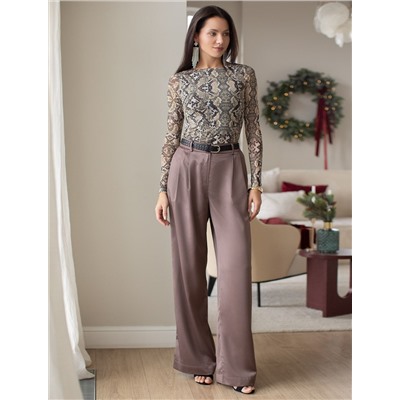 Джемпер с прозрачными рукавами