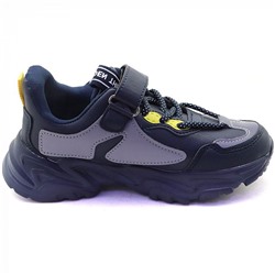 D7-2 т/син Кроссовки для мальчиков (32-37)/8