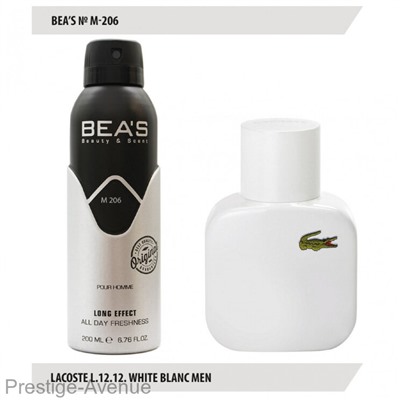 Дезодорант Beas Lacoste L.12.12. White Blanc Men 200 мл арт. M 206