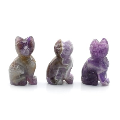 Кошка из аметиста 28*18*47мм.