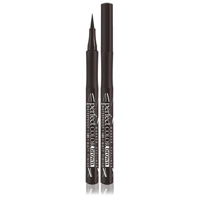 Подводка-фломастер для глаз LUXVISAGE PERFECT COLOR waterproof 14H matt finish