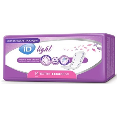 ID Урологические прокладки Light Extra 14шт. (512мл.) АКЦИЯ! СКИДКА 10%
