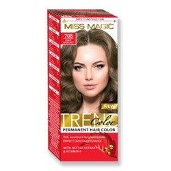 MISS MAGIC Стойкая краска д/волос 708 светлый лесной орех