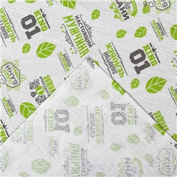 Простыня для бани "Герой бани" 145х180 см, 100% хл, вафельное полотно