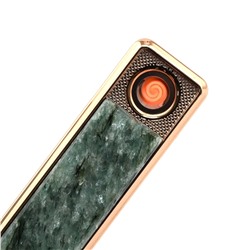 Электронная зажигалка USB с камнем парагонит