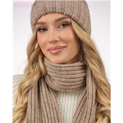 M 1158 S 1158 Комплект женский флис (колпак+шарф) (56-58)