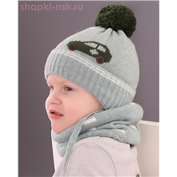03-72-D (р) Комплект для мальчика (шапка+снуд) (46-48)
