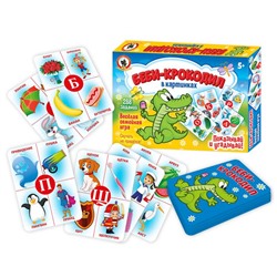 Игра "Беби-Крокодил " в картинках 5+ 03720 Русский стиль РОССИЯ