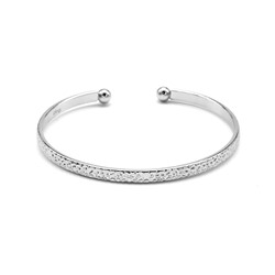 Браслет "Кольцо",  цв.серебристый