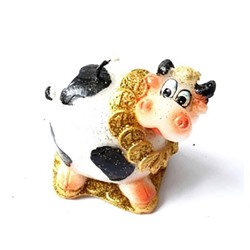Свеча Коровка с монетами, 6,5 см SH 33650
