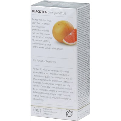 JAF TEA. Черный. Грейпфрут 37,5 гр. карт.пачка, 25 пак.