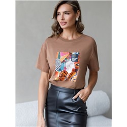 Футболка из премиального хлопка с авторским принтом