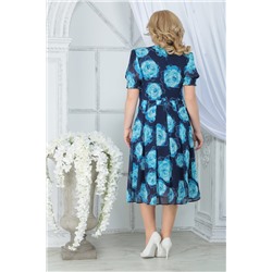 Ninele 7318 бирюзовы_розы, Платье