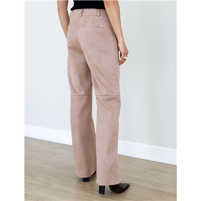 Прямые брюки из искусственной замши