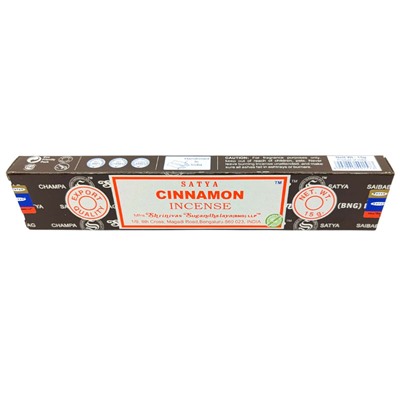 CINNAMON Incense, Satya (Благовония КОРИЦА, Сатья), 15 г.
