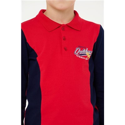 лонгслив поло для мальчика М 065/1-05 -50%