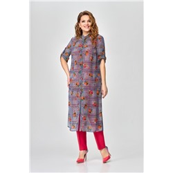 DaLi 2629 красный, Кардиган,  Брюки,  Блуза