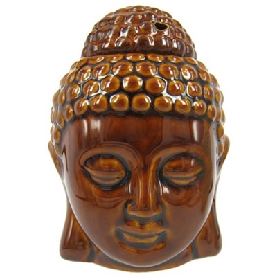 Аромалампа ГОЛОВА БУДДЫ КОРИЧНЕВАЯ (керамика, 11 см.), 1 шт.