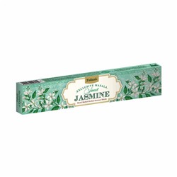 Tulasi Exclusive Masala SWEET JASMINE Hand Rolled Herbal Incense Sticks, Sarathi (Туласи эксклюзив масала СЛАДКИЙ ЖАСМИН травяные благовония ручной работы, Саратхи), 15 г.