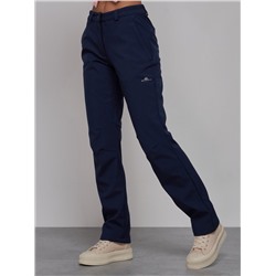 Брюки спортивные софтшелл MTFORCE женские темно-синего цвета 2410TS