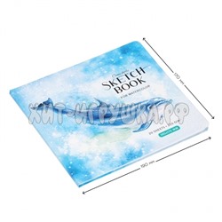 Скетчбук для акварели 20 л. 19*17 см 200г/м2 "Whale" Greenwich Line SkBWg_37700, SkBWg_37700