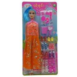 Кукла + обувь + аксессуары 29*15см / блистер 145А-4