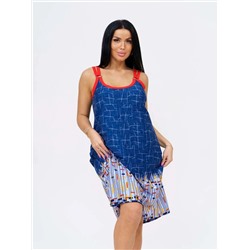 Сарафан женский Текс-Плюс, цвет синий желтый красный