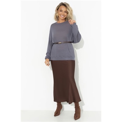 Свитшот серый в стиле oversize
