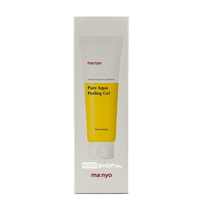 Пилинг-гель с PHA-кислотой для сияния кожи Pure Aqua Peeling Gel Manyo, Корея, 120 мл Акция