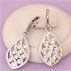 Серьги родий  H01-5070