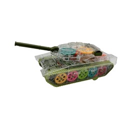 ,Танк Интерактивный прозрачный корпус (свет,звук) 18*9,5см / коробка FS238-3A