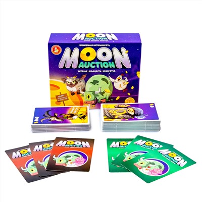 Настольная игра для детей и взрослых "Moon Auction"