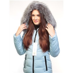 D16-788 Пуховик женский зимний (90% пух, 10% перо, натуральный мех чернобурки) размер M - 44 российский